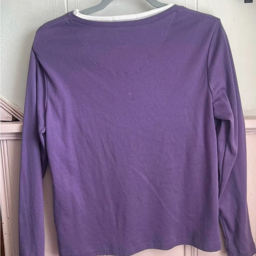 Carolyn Taylor Purple Fitted Sweatshirt - Picture 2 of 3